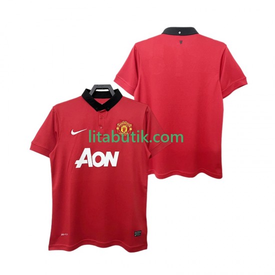 Manchester United 2013 2014 Retro Män Hemma Fotbollströja Kortärmad