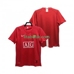 Manchester United Premier League 2007 Retro Män Hemma Fotbollströja 2008 Kortärmad Manchester United Premier League 2007 Retro Män Hemma Fotbollströja 2008 Kortärmad