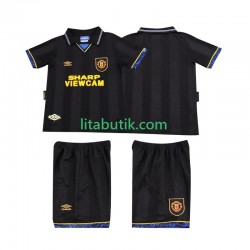 Manchester United 1993 1994 Retro Barn Borta Fotbollströja Kortärmad Manchester United 1993 1994 Retro Barn Borta Fotbollströja Kortärmad