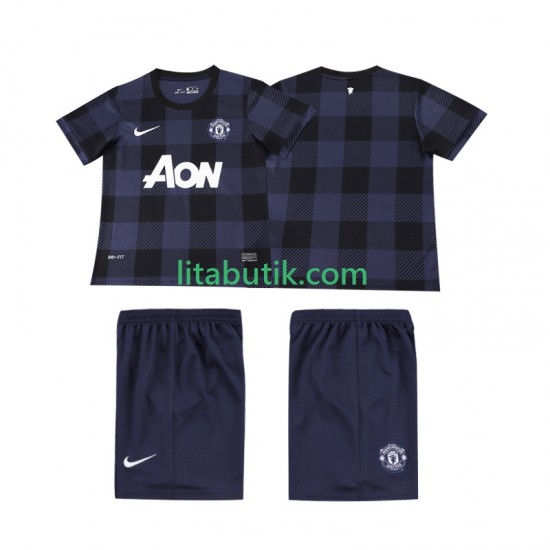 Manchester United 2013 2014 Retro Barn Borta Fotbollströja Kortärmad