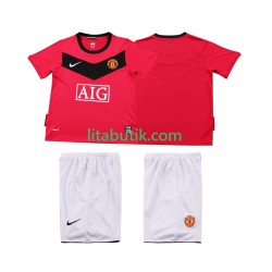 Manchester United 2009 Retro Barn Hemma Fotbollströja 2010 Kortärmad Manchester United 2009 Retro Barn Hemma Fotbollströja 2010 Kortärmad
