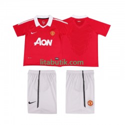 Manchester United Retro Barn Hemma Fotbollströja 2011 2010 Kortärmad Manchester United Retro Barn Hemma Fotbollströja 2011 2010 Kortärmad