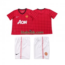Manchester United 2012 2013 Retro Barn Hemma Fotbollströja Kortärmad Manchester United 2012 2013 Retro Barn Hemma Fotbollströja Kortärmad