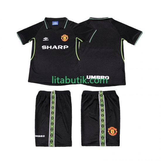 Manchester United Retro Barn Tredje Fotbollströja 1998 1999 Kortärmad