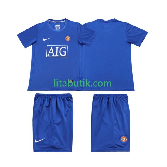 Manchester United 2009 Retro Barn Tredje Fotbollströja 2008 Kortärmad