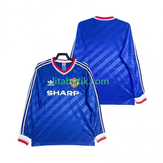 Manchester United 1986 1988 Retro Män Tredje Fotbollströja Långärmad