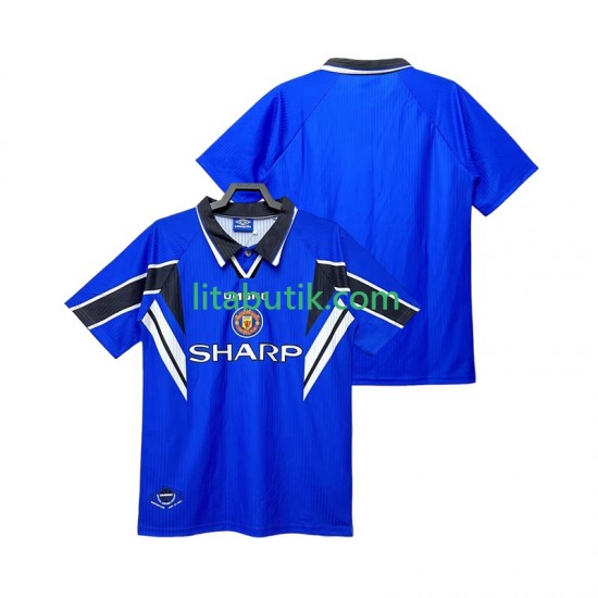 Manchester United 1996 Retro Män Tredje Fotbollströja 1998 Kortärmad