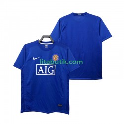 Manchester United 2009 Retro Män Tredje Fotbollströja 2008 Kortärmad Manchester United 2009 Retro Män Tredje Fotbollströja 2008 Kortärmad