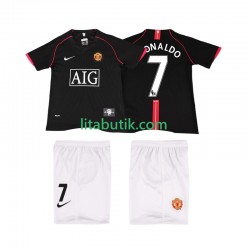 Manchester United Ronaldo 7 2007 Retro Barn Borta Fotbollströja 2008 Kortärmad
