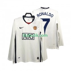 Manchester United Ronaldo 7 Premier League 2009 Retro Män Borta Fotbollströja 2008 Långärmad Manchester United Ronaldo 7 Premier League 2009 Retro Män Borta Fotbollströja 2008 Långärmad