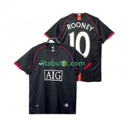 Manchester United Rooney 10 2007 Retro Män Borta Fotbollströja 2008 Kortärmad Manchester United Rooney 10 2007 Retro Män Borta Fotbollströja 2008 Kortärmad