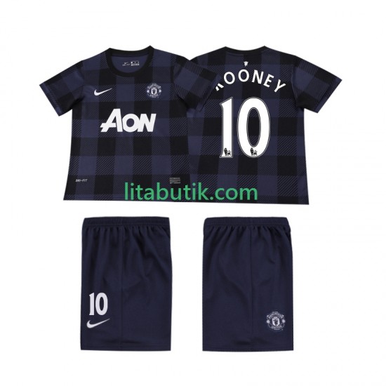 Manchester United Rooney 10 2013 2014 Retro Barn Borta Fotbollströja Kortärmad