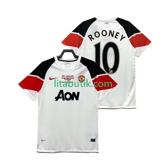 Manchester United Rooney 10 Champions League 2012 Retro Män Tredje Fotbollströja 2011 Kortärmad