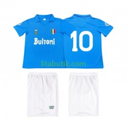 SSC Napoli 10 1987 1988 Retro Barn Hemma Fotbollströja Kortärmad SSC Napoli 10 1987 1988 Retro Barn Hemma Fotbollströja Kortärmad