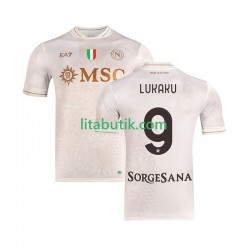 SSC Napoli Romelu Lukaku 9 Män Borta Fotbollströja 2025-2026 Kortärmad