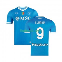 SSC Napoli Romelu Lukaku 9 Män Hemma Fotbollströja 2025-2026 Kortärmad