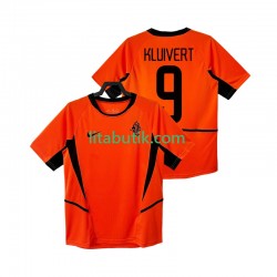 Nederländerna KLUIVERT 9 Retro Män Hemma Fotbollströja 2002 Kortärmad Nederländerna KLUIVERT 9 Retro Män Hemma Fotbollströja 2002 Kortärmad