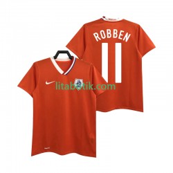 Nederländerna ROBBEN 11 Retro Män Hemma Fotbollströja 2008 Kortärmad Nederländerna ROBBEN 11 Retro Män Hemma Fotbollströja 2008 Kortärmad