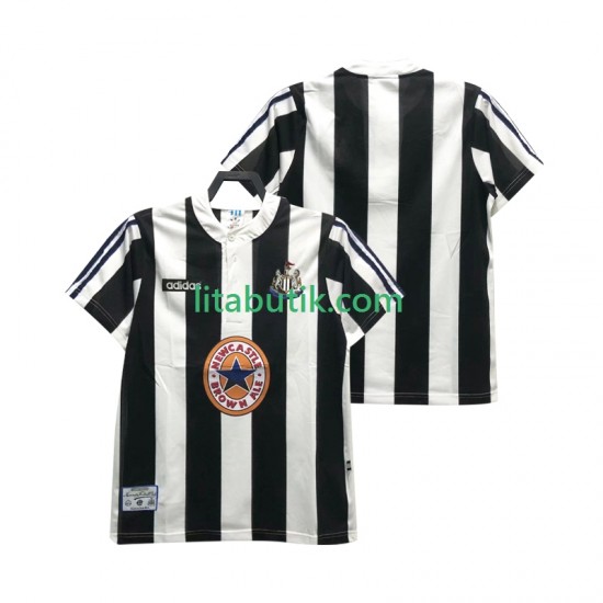 Newcastle United 1995 1997 Retro Män Hemma Fotbollströja Kortärmad