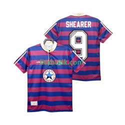 Newcastle United SHEARER 9 1995 1997 Retro Män Borta Fotbollströja Kortärmad