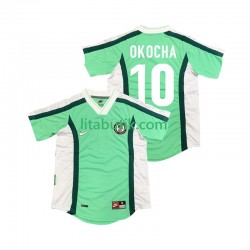 Nigeria OKOCHA 10 Retro Män Hemma Fotbollströja 1998 Kortärmad