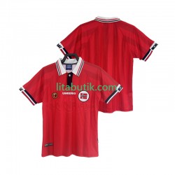 Norge Retro Män Hemma Fotbollströja 1998 Kortärmad