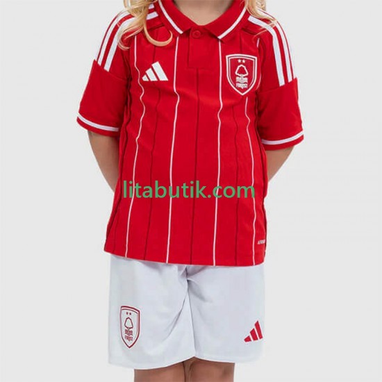 Nottingham Forest Barn Hemma Fotbollströja 2025-2026 Kortärmad