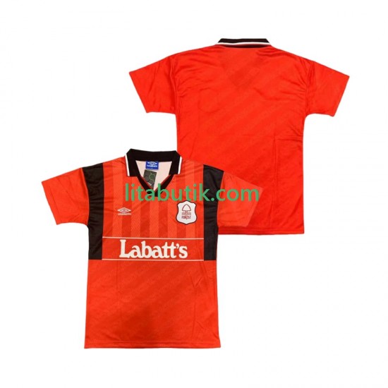 Nottingham Forest 1994 1995 Retro Män Hemma Fotbollströja Kortärmad