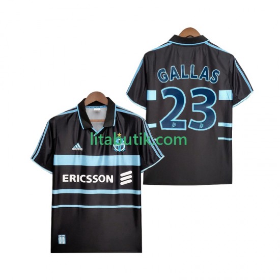 Olympique de Marseille Gallas 23 2000 Retro Män Tredje Fotbollströja 1999 Kortärmad
