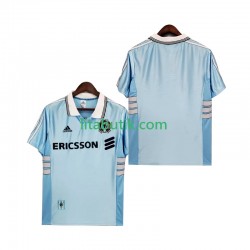 Olympique de Marseille Retro Män Borta Fotbollströja 1998 1999 Kortärmad Olympique de Marseille Retro Män Borta Fotbollströja 1998 1999 Kortärmad