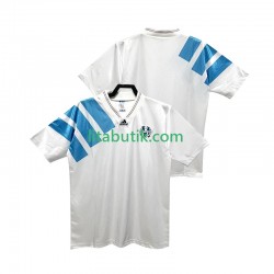 Olympique de Marseille 1992 1993 Retro Män Hemma Fotbollströja Kortärmad Olympique de Marseille 1992 1993 Retro Män Hemma Fotbollströja Kortärmad