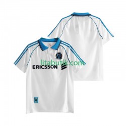 Olympique de Marseille Retro Män Hemma Fotbollströja 1998 1999 Kortärmad Olympique de Marseille Retro Män Hemma Fotbollströja 1998 1999 Kortärmad