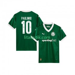 Palmeiras Paulinho 10 Män Hemma Fotbollströja 2025-2026 Kortärmad Palmeiras Paulinho 10 Män Hemma Fotbollströja 2025-2026 Kortärmad