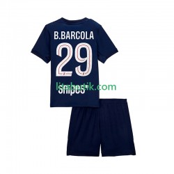 Paris Saint-Germain Bradley Barcola 29 Barn Hemma Fotbollströja 2025-2026 Kortärmad Paris Saint-Germain Bradley Barcola 29 Barn Hemma Fotbollströja 2025-2026 Kortärmad