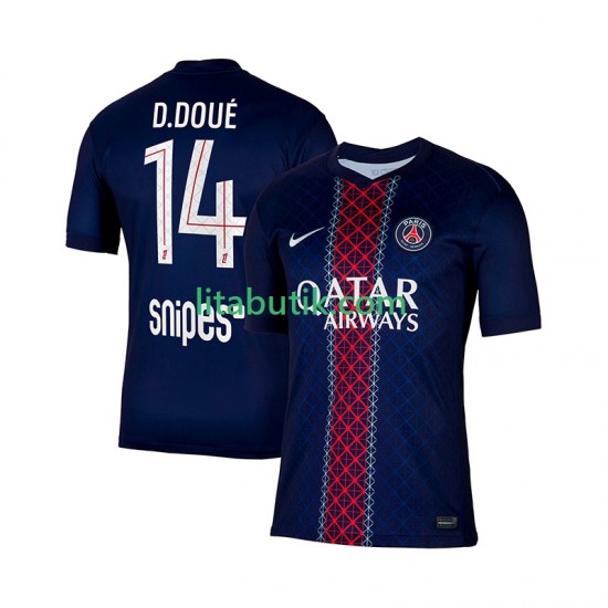 Paris Saint-Germain Desire Doue 14 Män Hemma Fotbollströja 2025-2026 Kortärmad