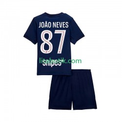 Paris Saint-Germain Joao Neves 87 Barn Hemma Fotbollströja 2025-2026 Kortärmad Paris Saint-Germain Joao Neves 87 Barn Hemma Fotbollströja 2025-2026 Kortärmad