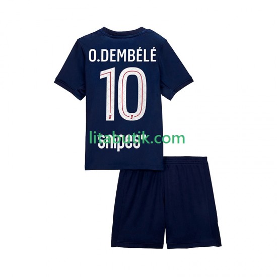 Paris Saint-Germain Ousmane Dembele 10 Barn Hemma Fotbollströja 2025-2026 Kortärmad