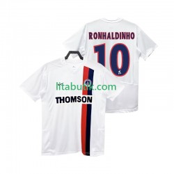 Paris Saint-Germain RONHALDINHO 10 2003 Retro Män Borta Fotbollströja 2002 Kortärmad Paris Saint-Germain RONHALDINHO 10 2003 Retro Män Borta Fotbollströja 2002 Kortärmad