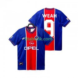 Paris Saint-Germain WEAH 9 1995 1996 Retro Män Hemma Fotbollströja Kortärmad Paris Saint-Germain WEAH 9 1995 1996 Retro Män Hemma Fotbollströja Kortärmad