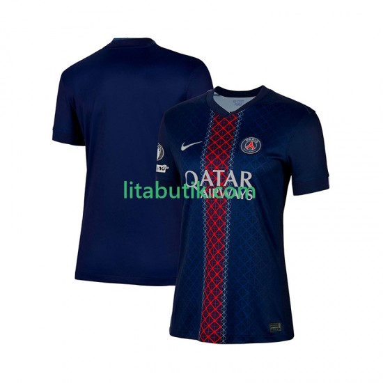 Paris Saint-Germain Dam Hemma Fotbollströja 2025-2026 Kortärmad