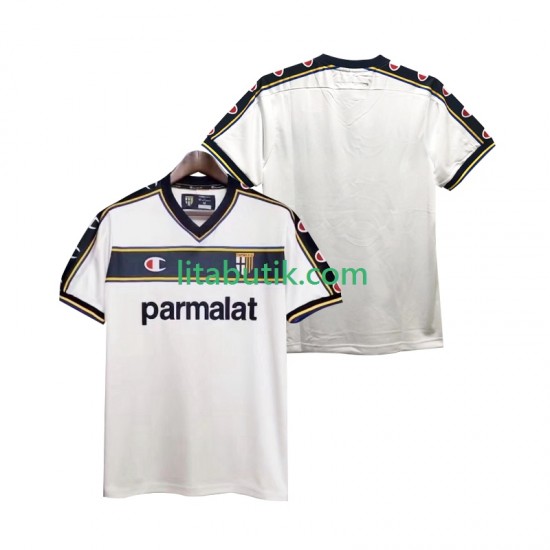 Parma 2003 Retro Män Borta Fotbollströja 2002 Kortärmad