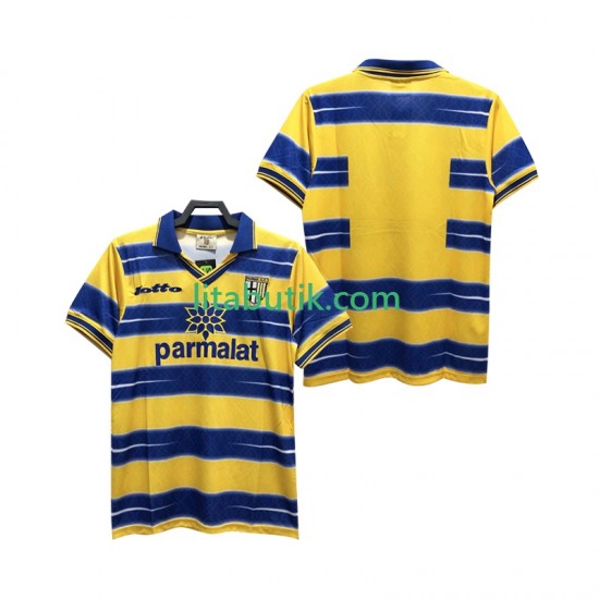 Parma Retro Män Hemma Fotbollströja 1998 1999 Kortärmad