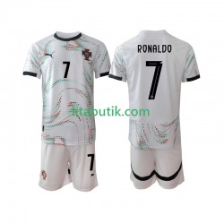 Portugal Cristiano Ronaldo 7 Barn Borta Fotbollströja 2025 Kortärmad Portugal Cristiano Ronaldo 7 Barn Borta Fotbollströja 2025 Kortärmad