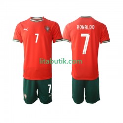 Portugal Cristiano Ronaldo 7 Barn Hemma Fotbollströja 2025 Kortärmad Portugal Cristiano Ronaldo 7 Barn Hemma Fotbollströja 2025 Kortärmad
