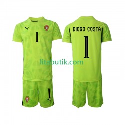 Portugal Diogo Costa 1 Målvakt Barn Hemma Fotbollströja 2025 Kortärmad Portugal Diogo Costa 1 Målvakt Barn Hemma Fotbollströja 2025 Kortärmad