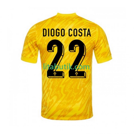 Portugal Diogo Costa 22 Målvakt Män Hemma Fotbollströja 2024 Kortärmad