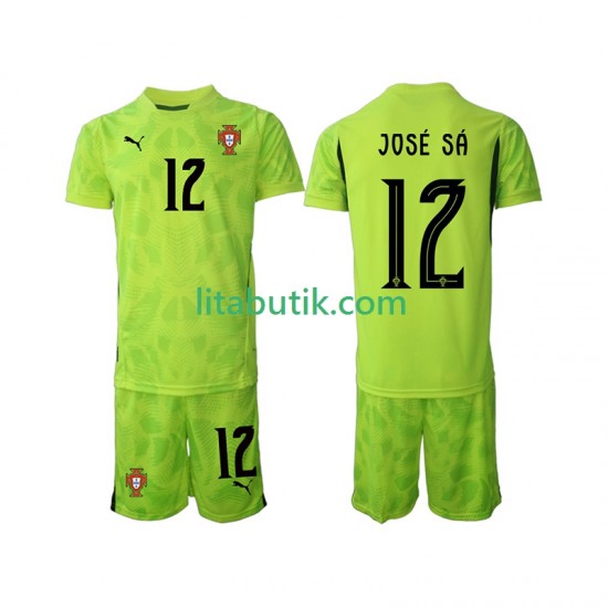 Portugal Jose Sa 12 Målvakt Barn Hemma Fotbollströja 2025 Kortärmad