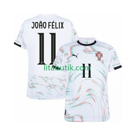 Portugal Joao Felix 11 Män Borta Fotbollströja 2025-2026 Kortärmad