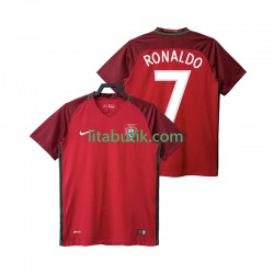 Portugal RONALDO 7 2016 Retro Män Hemma Fotbollströja Kortärmad Portugal RONALDO 7 2016 Retro Män Hemma Fotbollströja Kortärmad