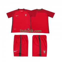 Portugal 2016 Retro Barn Hemma Fotbollströja Kortärmad Portugal 2016 Retro Barn Hemma Fotbollströja Kortärmad